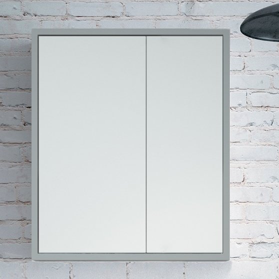 Зеркало-шкаф Corozo Айрон 60 серый, арт
