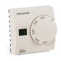 Комнатный термостат Бастион TEPLOCOM 911 (TS-2AA/8A, проводной, реле 250В, 8А)