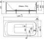 Акриловая ванна 1ACReal Стандарт Гамма 170x70