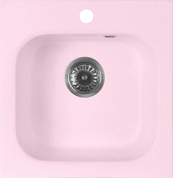 Мойка кухонная AquaGranitEx M-43 светло-розовая